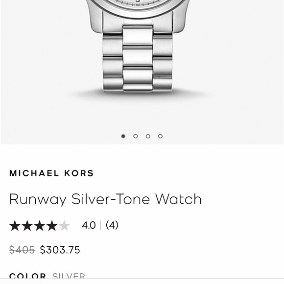 Mickael kors runway silver watch - Picture 2 of 4